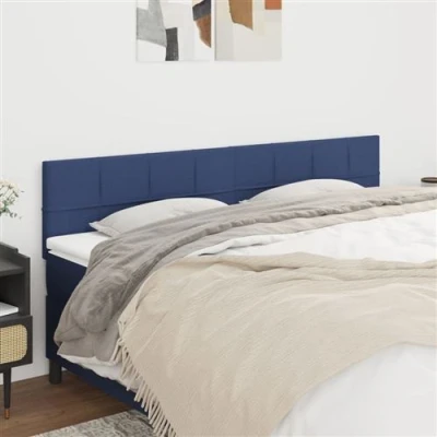 Afbeelding van Hoofdborden 2 st 80x5x78/88 cm stof blauw