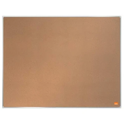 Afbeelding van Nobo Prikbord kurk, 600 x 450 mm, fijne randen, zelfherstellend oppervlak, InvisaMount bevestigingssysteem, professionele druk, lichtbruin, 1915229