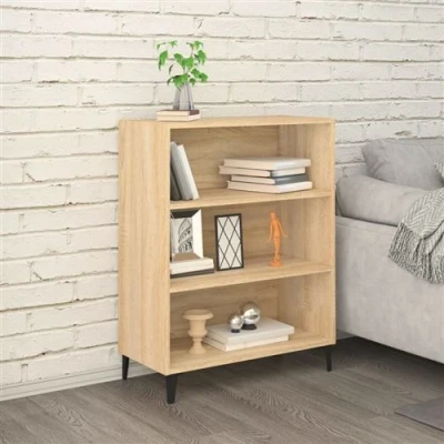 Afbeelding van Dressoir 69,5x32,5x90 cm bewerkt hout sonoma eikenkleurig