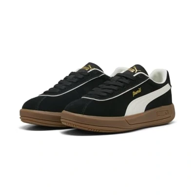 Afbeelding van PUMA Club Klassika Suede sneakers voor Dames, Zwart/Wit, Maat 40,5