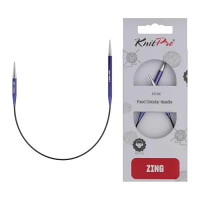 Afbeelding van KnitPro Zing rondbreinaalden 25cm 4.50mm.