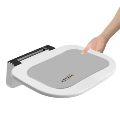 Afbeelding van opvouwbare wanddouchestoel, wanddouchekruk, antislip douchestoel voor gehandicapten, ouderen 200 kg