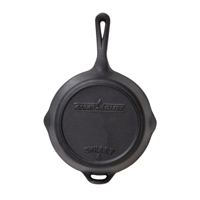 Afbeelding van Camp Chef Skillet Gietijzeren Koekenpan Ø 20 Cm Zwart Pannen