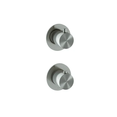 Afbeelding van HotBath Archie Afbouwdeel Inbouw thermostaat met 2 weg stop omstel RVS316 AR7009EXTIX
