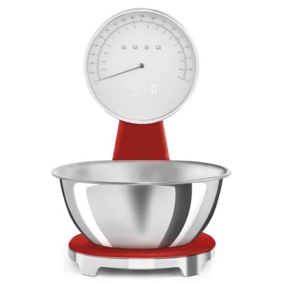 Image de SMEG Weegschaal Digitaal Jaren 50 Rood
