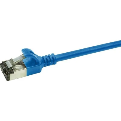 Afbeelding van CAT6a U/FTP Ultraflex, 100% koper, blauw, 1M Netwerkkabel Computerkabel Kabel
