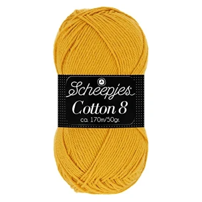 Afbeelding van Scheepjes Cotton 8 50g 722 Geel