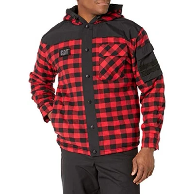 Afbeelding van Caterpillar Herenvest van fleece, Rode Buffalo Plaid
