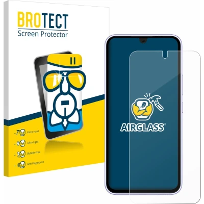 Afbeelding van BROTECT Screenprotector voor Samsung Galaxy A54 5G (case friendly) Folie Beschermfolie Beschermglas transparant