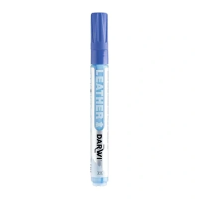 Afbeelding van Darwi DA0420013215C een marker voor leer kleur blauw punt 2 mm 6 ml LEATHER zacht creatieve vrije tijd handmatige activiteit doe het zelf