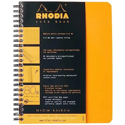 Image de Note Book Classic Reliure Intégrale 16x21 5/5 160 pages Détachable Couverture Orange