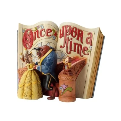 Afbeelding van Disney Enesco Belle En Het Beest Boek 16 Cm Veelkleurig