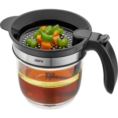 Afbeelding van Vetscheider en Dispenser met maatschaal, 1 L, Voor soepen, sauzen, jus poffertjes GEFU FLUIDO