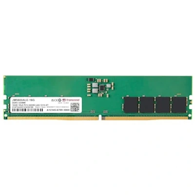 Image de Transcend JetRAM DDR5 module 16 Go DIMM 288 broches 5600 MHz / PC5 44800 CL46 1.1 V mémoire sans tampon on die ECC