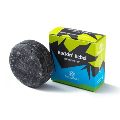 Afbeelding van POPPYBARS Shampoo Bar Rockin&#039; Rebel 60g