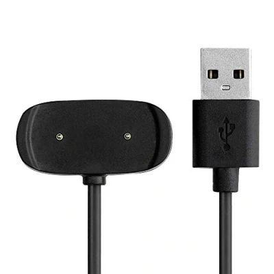 Afbeelding van kwmobile USB oplaadkabel geschikt voor Huami Amazfit T Rex Pro / GTS2 GTS 2e Mini GTR 2 kabel Laadkabel smartwatch in zwart
