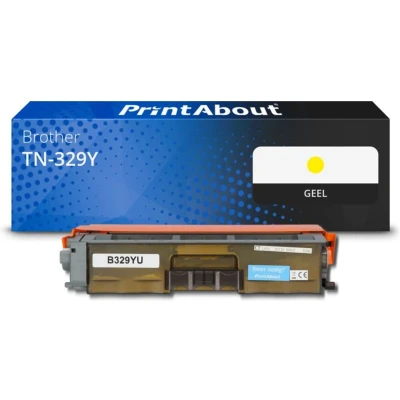 Afbeelding van Huismerk Brother TN 329Y Toner Geel Extra hoge capaciteit