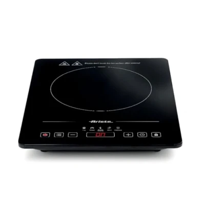 Afbeelding van Ariete 1997 inductiekookplaat, enkele draagbaar, glaskeramiek, 2000 W, 10 standen, timer tot 4 uur, kinderbeveiliging, 5 programma&#039;s, zwart