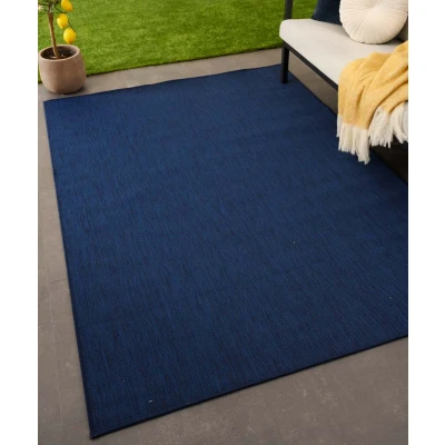 Afbeelding van Buitenkleed Effen Flip Donkerblauw 160x220 Cm