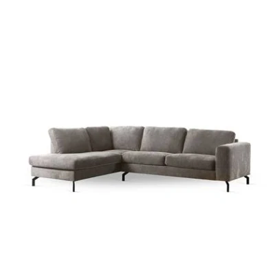Afbeelding van Hoekbank 3 Zits Stof Champagne Links 262x206x84cm Giga Meubel