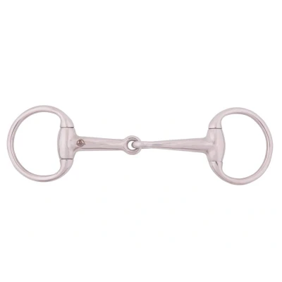 Image de BR Mors à Olive Poney Massif 13mm Petits Anneaux RVS 10,5cm