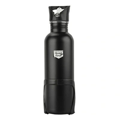 Afbeelding van Wasfles rvs m houder SW 750ml, zwart, 750ml