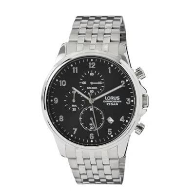 Afbeelding van Lorus RM335JX9 Herenhorloge, analoog, kwarts, metalen armband, zwart, zwart., Armband