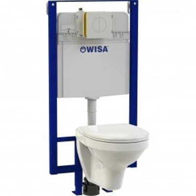 Afbeelding van Wisa XF WC element DF frontbediend ondiep inbouwreservoir