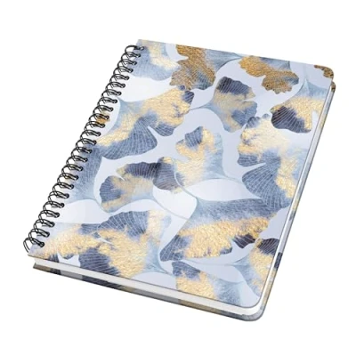 Afbeelding van Notitieboek Jolie A5 kraft Ginkgo Harmony punt gelijnd HC 192pag 100gr