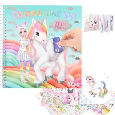 Image de Dessin et coloriage enfant Top Model Ylvi Dress Me Up Album autocollants
