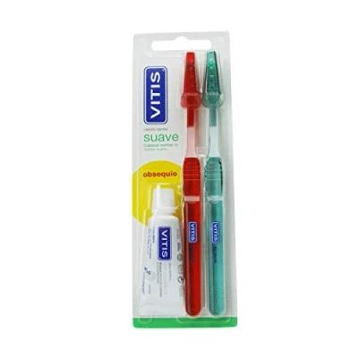 Afbeelding van Vitis Duplo Soft Toothbrush + Paste 15ml