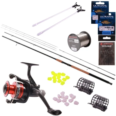 Afbeelding van Ultimate Specialist Feeder set 3.30m (20 80g) Witvis