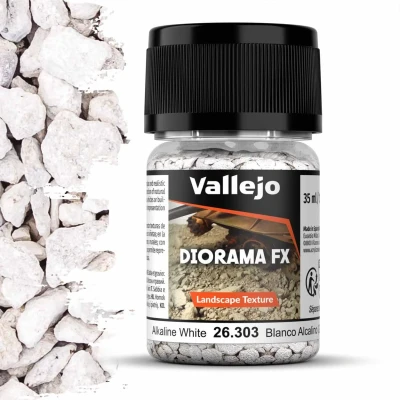Afbeelding van Vallejo 26303 Landscape Textures 303 Alkalisch Wit 2 5 mm 35ml Effecten potje