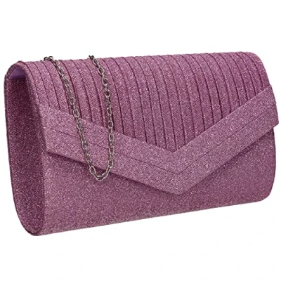 Afbeelding van SwankySwans Ruth clutch voor dames, Lila.