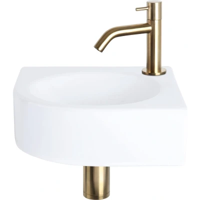 Afbeelding van Fonteinset Differnz Cleo (Rond, Keramiek, Goud)