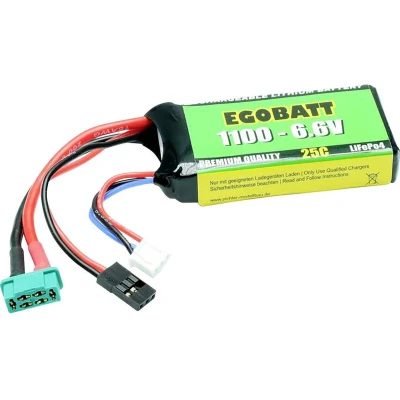 Afbeelding van Pichler LiFe accupack 6.6 V 1100 mAh Aantal cellen: 2 25 C Softcase JR, MPX