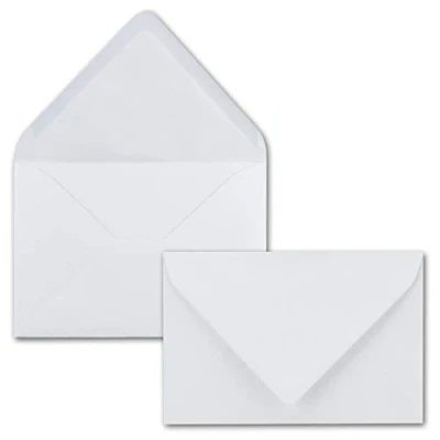Afbeelding van 50 enveloppen van DIN B6, met natte plakband, 100 g/m², 12 x 18 cm, wit