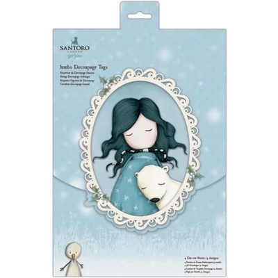 Afbeelding van Jumbo Decoupage Tags Santoro