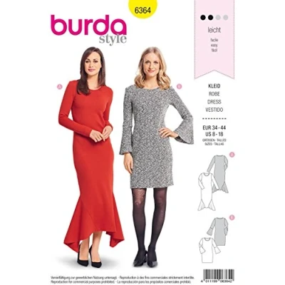 Afbeelding van Burda Naaipatroon 6364 Jurk in variaties