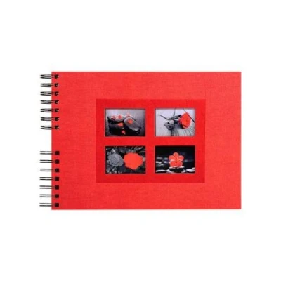 Image de FOTOALBUM MET SPIRAAL PASSION 32X22CM ROOD