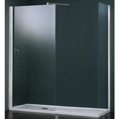 Afbeelding van Novellini Giada H inloopdouche (met muursteun 100 cm),