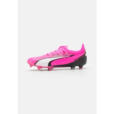 Afbeelding van Puma Ultra Ultimate FG/AG Voetbalschoenen met kunststof noppen, Heren, Maat: 42, Poison pink/white/black Kunststof/ textiel