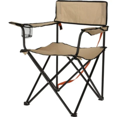 Afbeelding van Pro Garden Opvouwbare Metalen Campingstoel Lichtbruin