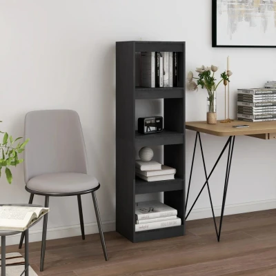 Afbeelding van Boekenkast/kamerscherm 40x30x135,5 cm grenenhout grijs