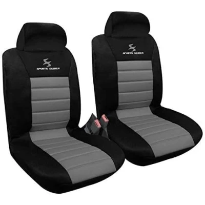 Afbeelding van WOLTU AS7255 2 Universele autostoelhoes voor stoelen, zwart/grijs
