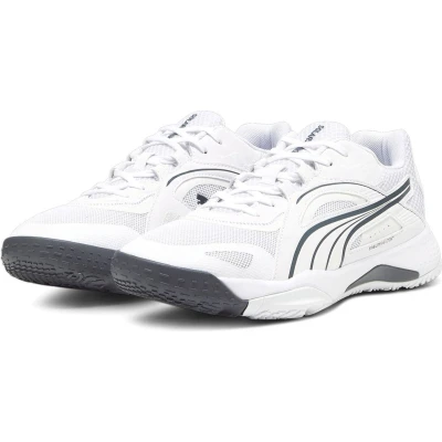 Afbeelding van PUMA Solarstrike II uniseks indoorschoenen, Wit shadoo grijs