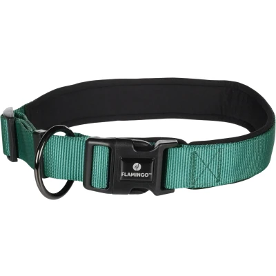 Afbeelding van Flamingo Abbi Halsband Honden Groen Xxl 60 65cm 32mm 1st 190584