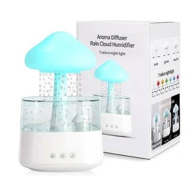 Afbeelding van OKYUK Luchtbevochtiger 450 ml voor kinderkamer, slaapkamer, BPA vrij, automatische uitschakeling, gemakkelijk te reinigen, kantoor, baby, plant