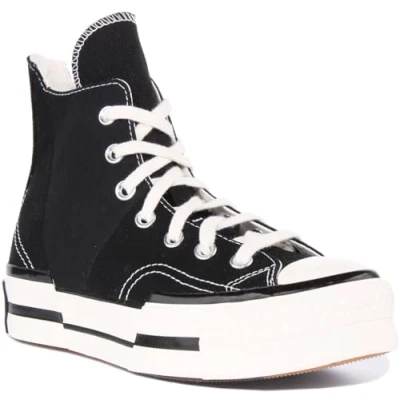 Afbeelding van Converse dames Chuck 70 Plus sneaker van canvas in de kleur Zwart, maat: 37