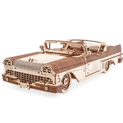 Afbeelding van UGears Houten Modelbouw Cabriolet VM 05 3D puzzel
